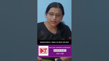 Rank 16 Anshu Priya CSE 2021 | Importance of Previous Year Papers #pyq #upsc #prelims