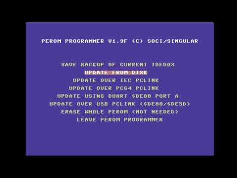 IDE64 Firmware Update with DolphinDos2 and U64 48Mhz