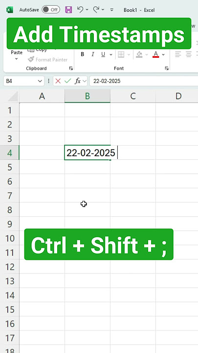Add TIMESTAMP MAGIC to Your Excel Spreadsheets Now!