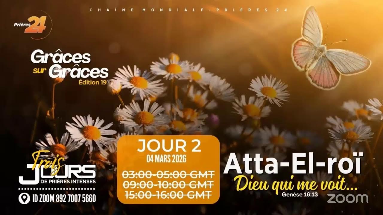 GRACE/GRACE| ATTA-EL-ROI-LE DIEU QUI VOIT MA SITUATION |DIS SEULEMENT UN MOT |Edi19| 04/03/2026| 09h
