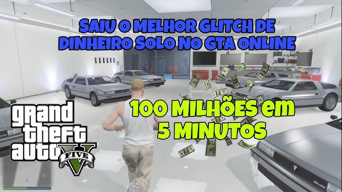 CÓDIGO DE DINHEIRO NO GTA 5💲 SAAAIU💲100 MILHÕES SOLO EM MINUTOS💲GLITCH  DE DINHEIRO GTA 5 ONLINE SOLO 