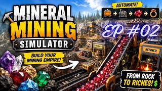Mineral Mining Simulator EP #02 | Building The Ultimate Gemstone Factory! 💎⛏️