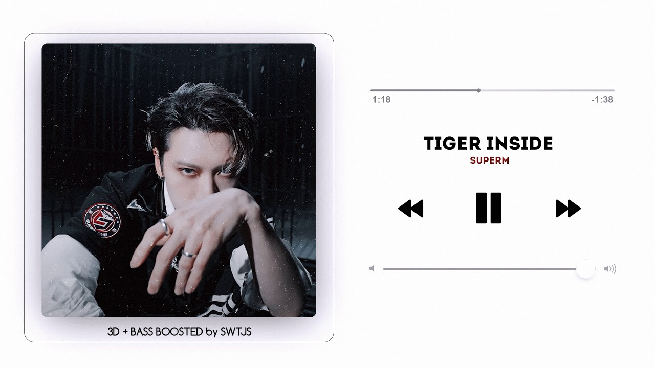 SUPERM - TIGER INSIDE [ 3D + BASS BOOSTED ]