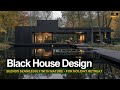 Beautiful black house design blends seamlessly with nature  perfect for your holiday retreat