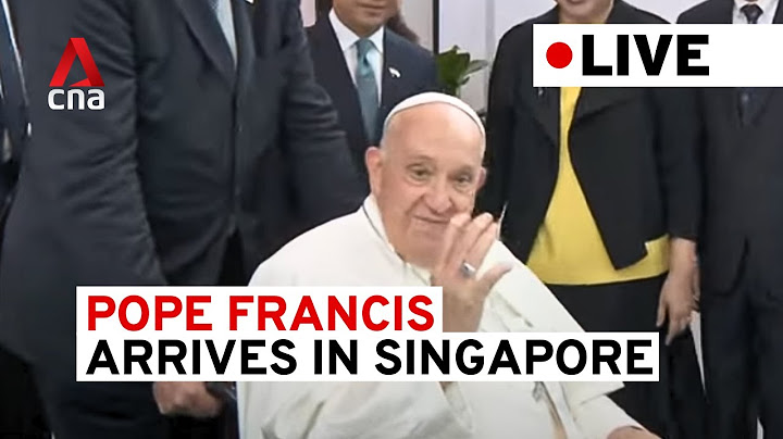 [LIVE] Pope Francis arrives in Singapore, last stop of Asia Pacific tour