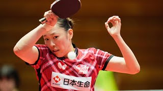赤江夏星 vs 安藤みなみ TFINALGAME 日本生命レッドエルフ vs トップおとめピンポンズ名古屋 ノジマTリーグ2024-2025 10月19日 松山市総合CC 第3G【卓球 Tリーグ公式】