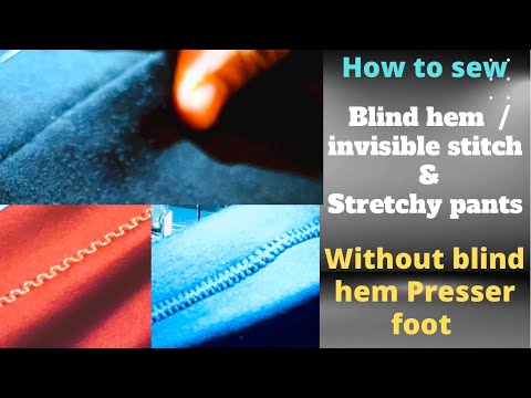 #Blindhem /invisible stitch #overlock for formal on #singer #sewing machine #stretchyjeans / #pants