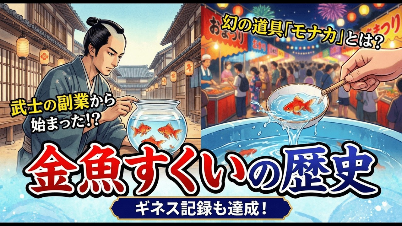 【驚愕】金魚1匹100万円！？武士の副業からギネス記録まで、知られざる「金魚すくい」の波瀾万丈な歴史！