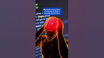 Finding a missing semicolon be like