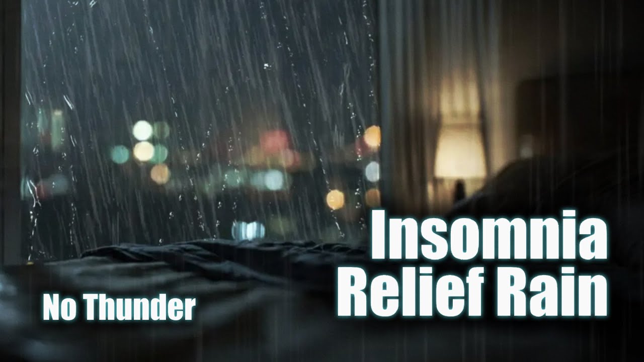 Heavy Rain on Window for Insomnia – Fall Asleep Fast Tonight (No Talking, No Thunder) 1 Hour