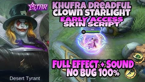 Early Access| Khufra Dreadful Clown Starlight| Full effects + Full sounds| by Per Gameplay