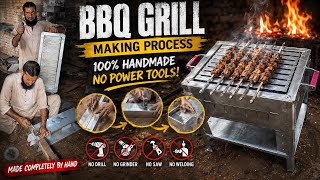 Traditional BBQ Grill Making | 100% Handmade from Rust-Proof Galvanized Steel | No Power Tools