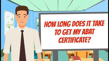 "How Long Does It Take to Get My ABAT Certificate?" #abatcertificate