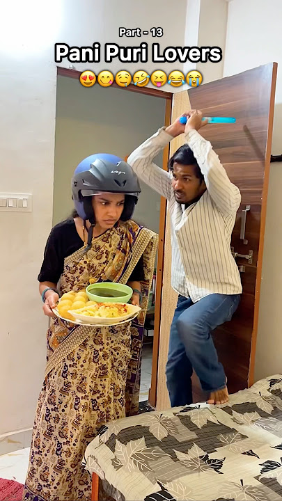 Pani Puri Lovers p-14 😍 real end twist 😱 tom and jerry 🤣 #funny #trending #comedy #couple #shorts