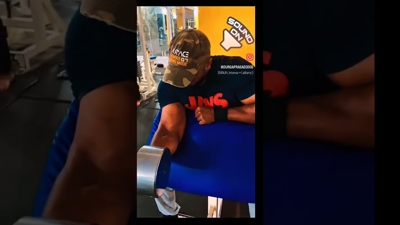 Preacher Concentration Dumble Curls with 20kgs