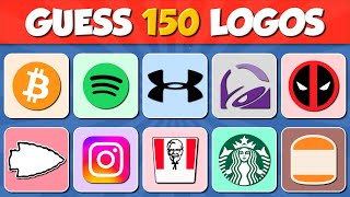 Guess 150 Logos in 3 Seconds | Logo Quiz 2024 NEW Edition 🔥