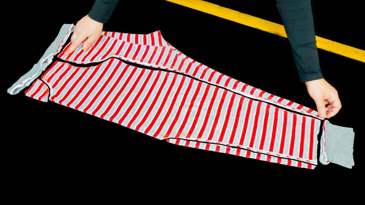 преобразование старых штанов ♻️отличные идеи♻️уроки шитья♻️ переработка штанов, которые вы не носите