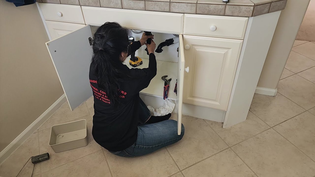Double Faucet & angle stop installation. - YouTube