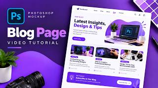 #Design a Modern Website Blog Page | Professional #UI Design Tutorial