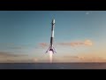 Falcon heavy animation music of life on mars by david bowie