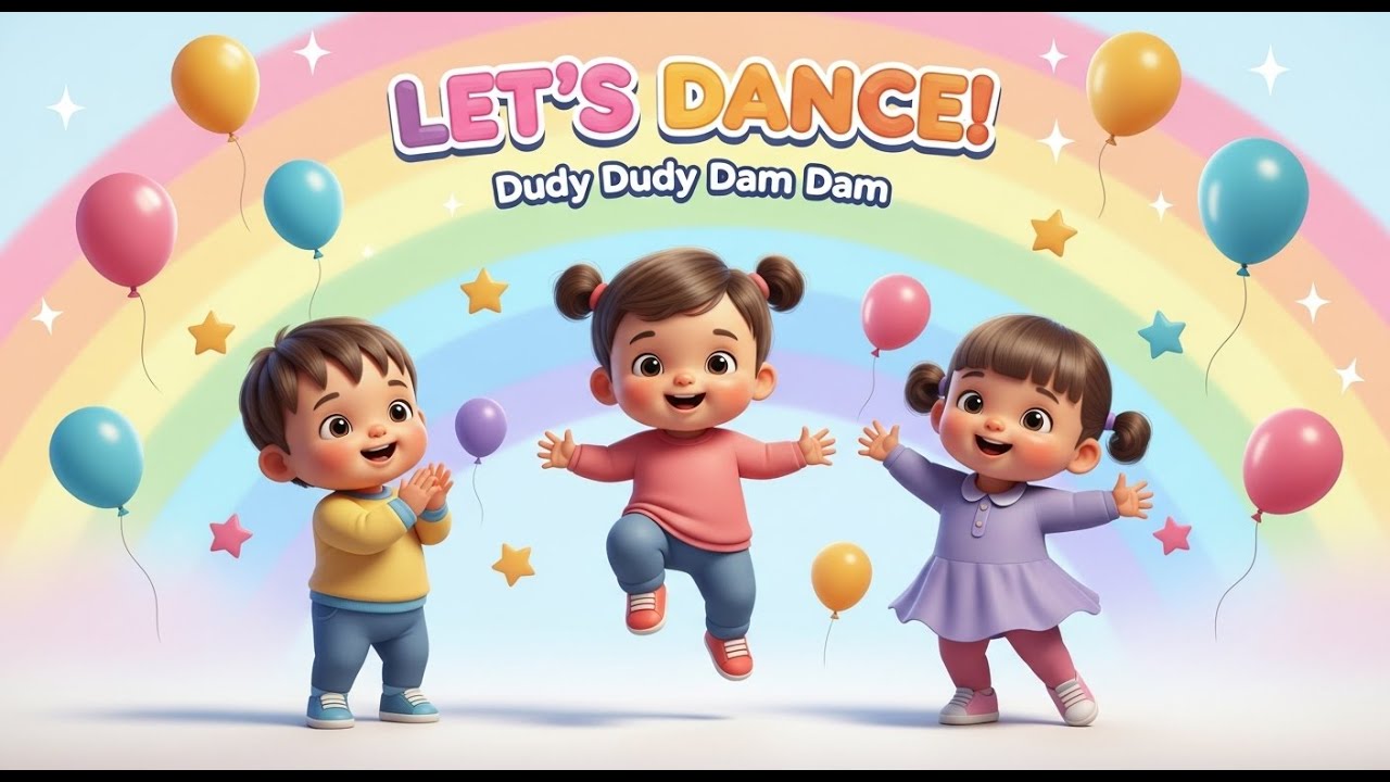 Танцуй, дуди, дам-дам! 🎉 | Веселая детская танцевальная песенка | Прыгай, хлопай и кружись! 🧸💃