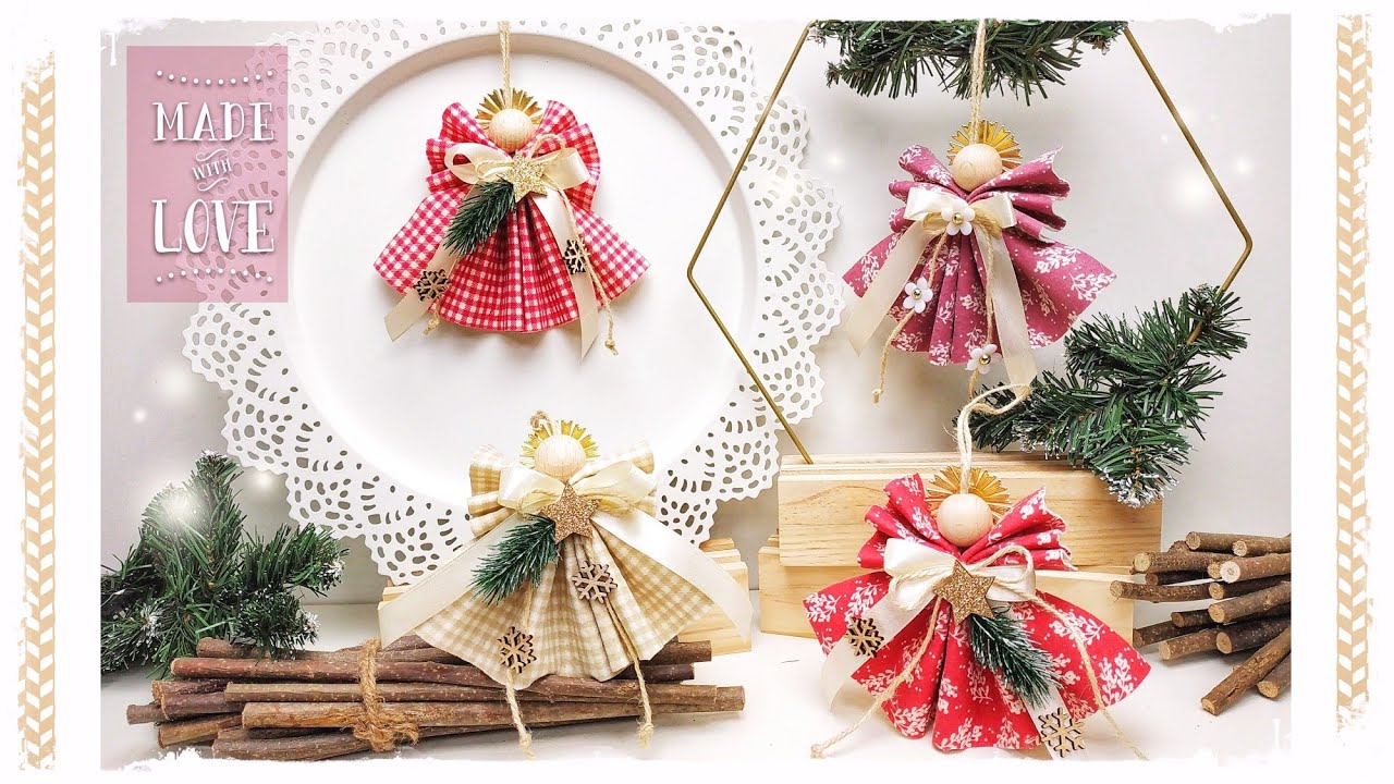 Angioletti natalizi in feltro 