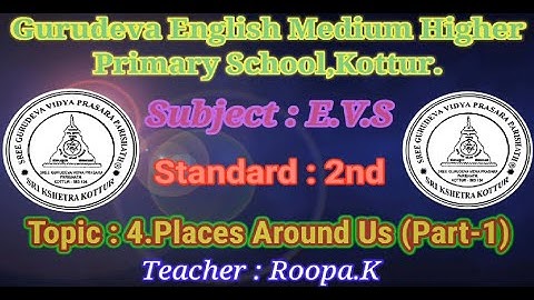 2nd Standard EVS 4th Lesson Part  1 Sem 1  2021 22