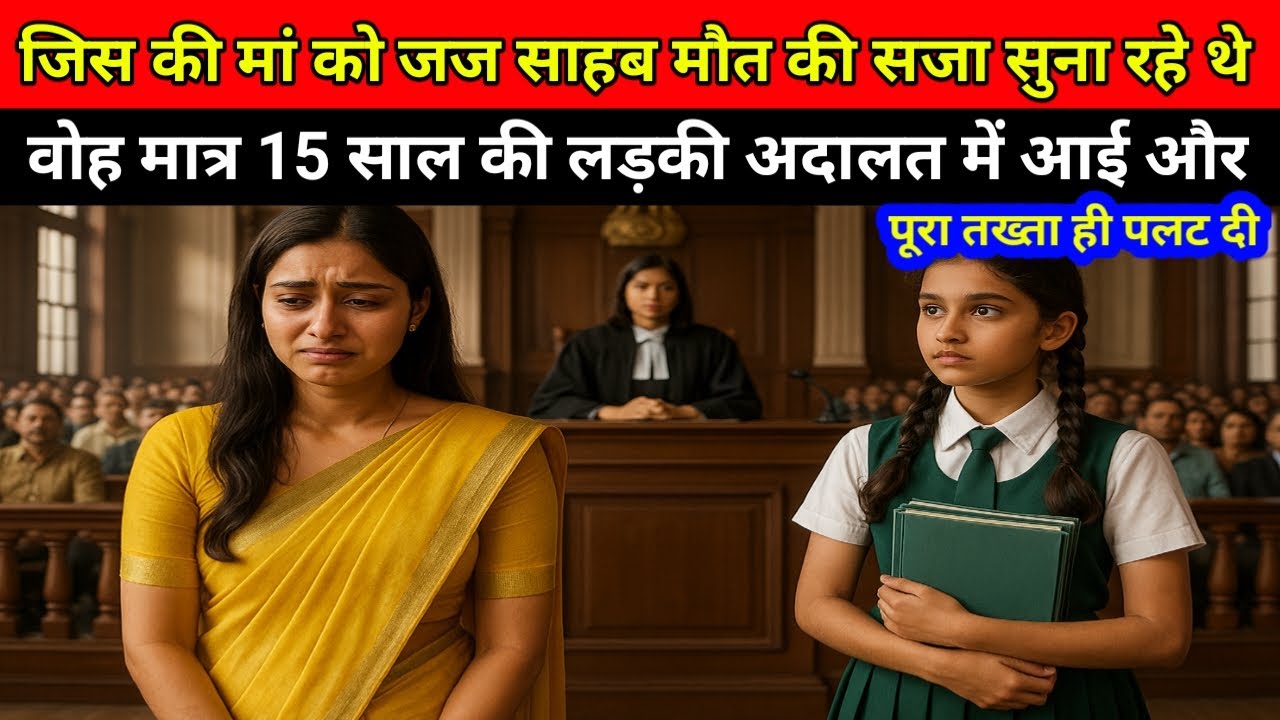 जिस की Maa को जज साहब मौत की सजा सुना रहे थे! वोह मात्र 15 साल की लड़की अदालत में आई और पूरा तख्ता..