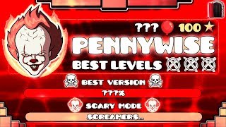 THE BEST LEVELS OF PENNYWISE "IT" IN GEOMETRY DASH !!! screenshot 4