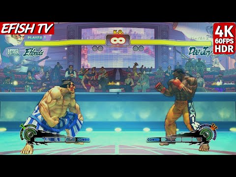E. Honda vs Dee Jay (Hardest AI) - Ultra Street Fighter IV