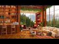 Relaxing Jazz Instrumental Music &amp; Cozy Coffee Shop Ambience ☕ Bossa Piano Jazz Music for Work,Study