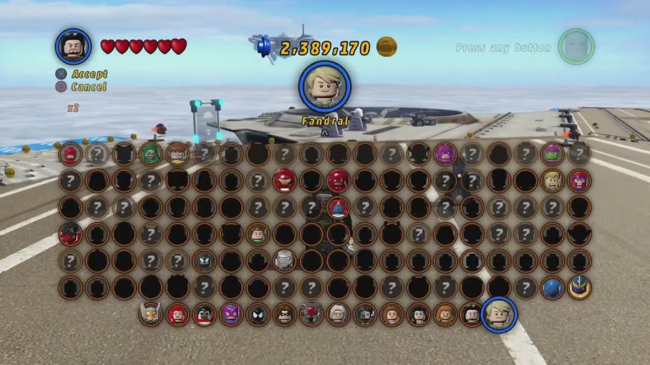 Lego marvel superheroes all DLC characters