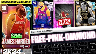 Locker Codes BACK! New Guaranteed Free Pink Diamond Locker Code and Free Players in NBA 2K24 MyTeam