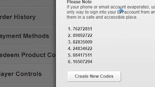 HOW TO FIND YOUR ORIGIN BACKUP CODES