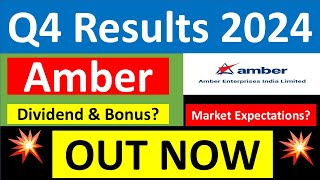 AMBER Q4 results 2024 | AMBER ENTERPRISES results today | AMBER ENTERPRISES Share News | AMBER Share