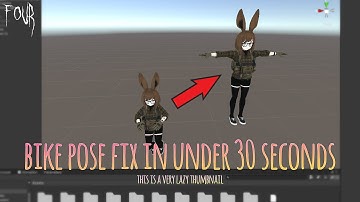 Fix avatar pose in UNDER 30 seconds | VRChat Bike Pose FIX SDK3