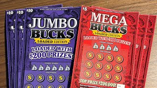 Three of each💰 Jumbo and Mega Bucks💰 North Carolina lottery tickets 