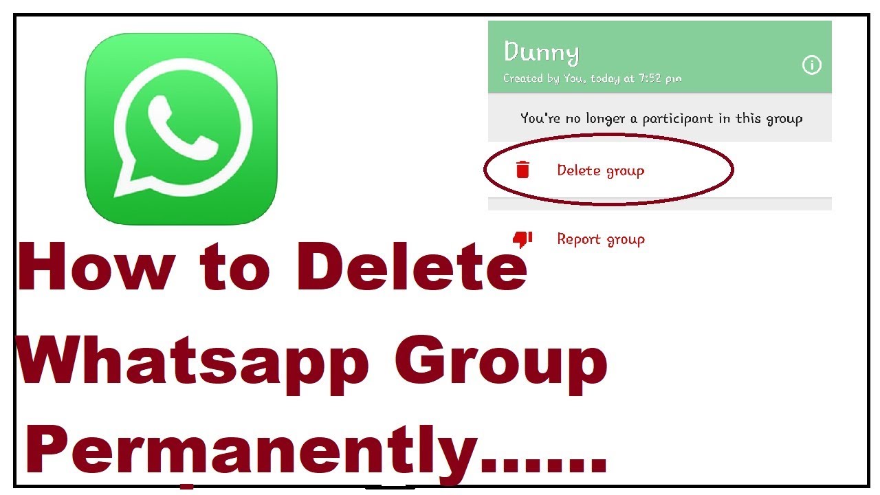 How to Delete Whatsapp Group Completely