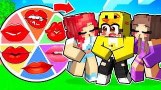 JUGUÉ a la RULETA de los BESOS con mis FANS LOCAS en MINECRAFT!