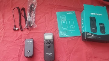 Unboxing / review of AODELAN WTR2 Camera Wireless Shutter Release Timer Remote Control