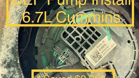 DEF Pump Install In Under 5 Minutes - 6.7L Cummins - P208a Code Fix