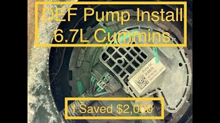 DEF Pump Install In Under 5 Minutes - 6.7L Cummins - P208a Code Fix by OperationRV 2,713 views 1 year ago 6 minutes, 1 second