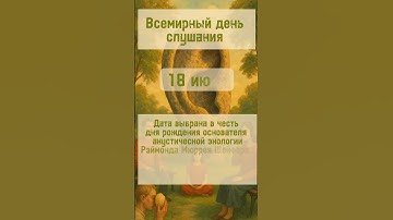 18 июля – Всемирный день слушания