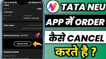 Tata neu app orders Kaise cancel Karen || how to cancel order in tata neu app !!