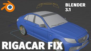 Blender 3.1 tutorial rigacar add-on fix