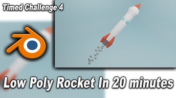 Low Poly Rocket In 20 Minutes (Blender 2.91)
