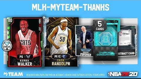 NBA 2k20 Myteam *Locker Code* (MLK-MYTEAM-THANKS)