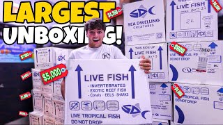 UNBOXING $40,000 worth of SALTWATER FISH, I Bought ONE!!