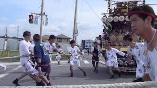 20160917 1025やわたんまち1日目年番神明町万灯を先頭に海岸へ