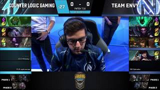 CLG vs NV - LCS NA плей-офф 2017s bo5 Игра 1